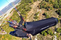 Apco Kitto - Super light paraglider recumbent harness view 2