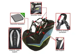 APCO Chairbag V - top class reversible harness view 4