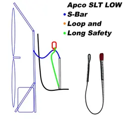 Sicherheitsschlaufe Lang 53cm - 12mm Dyneema für normale Aufhängung Ansicht 3