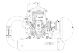 Vittorazi Atom 80 MY25 - Motor unit for paramotor view 3