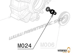 Vittorazi Moster 185 MY25 - M024 - Brass connector, screw 6 x 6 mm Tbei DIN 7380 and copper washer