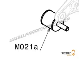 Vittorazi Moster 185 MY25 - M021a - Vibration damping bracket 30 x 30 mm - M8 x 15 mm (set of 2)