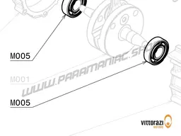 Paramotor Vittorazi Moster 185 MY25 - M005 - Lager 47/20/14 mm - C3 (Set von 2)