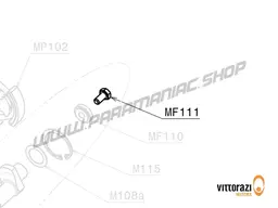 Vittorazi Moster 185 Factory MY25 - MF111 - Titanium screw 8 x 16 mm Te DIN 933
