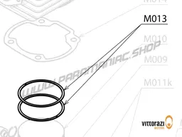 Vittorazi Moster 185 Plus MY25 - M013 - Piston ring GS10 chrome-plated (set of 2)