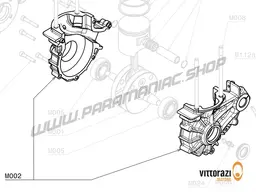 Vittorazi Moster 185 MY25 - M002 - Motor housing block, black