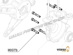 Vittorazi Moster 185 MY25 - M007b - Screw 6 x 35 mm Tcei DIN 912 (Set of 5) and Screw 6 x 40 mm Tcei DIN 912 (Set of 2)