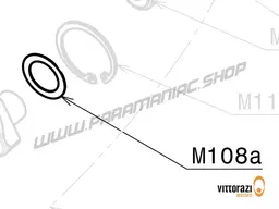 Vittorazi Moster 185 MY25 - M108a - Spacer disc 22 x 32 mm 0.3/0.5 mm DIN 988PS (set of 2)