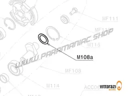 Vittorazi Moster 185 Factory MY25 - M108a - Spacer disc 22 x 32 mm 0.3/0.5 mm DIN 988PS (set of 2)