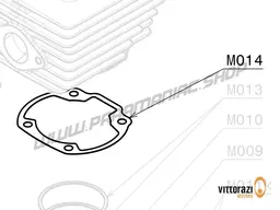 Vittorazi Moster 185 MY25 - M014 - Cylinder gasket - 0.20/0.30/0.40/0.50 mm (set of 5)