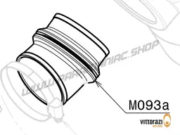 Vittorazi Moster 185 MY25 - M093a - Air box rubber manifold without integrated sponge
