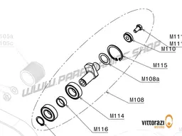 Vittorazi Moster 185 MY25 - M108 - Eccentric mounted with bearing