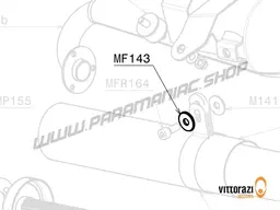 Vittorazi Moster 185 Factory MY25 - MF143 - Titanium disc Ø 8 est. 24 mm DIN 9021 (set of 2)