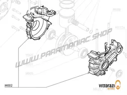 Vittorazi Moster 185 Plus MY25 - M002 - Motor housing block, black