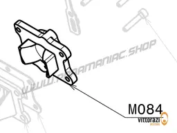 Vittorazi Moster 185 MY20 - M084 - Carburettor flange, orange (external pulse circuit)