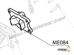 Vittorazi Moster 185 Plus MY25 - ME084 - Carburettor flange, orange (internal pulse circuit)