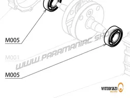 Vittorazi Moster 185 Silent MY25 - M005 - Bearing 47/20/14 mm - C3 (Set of 2)