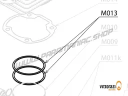 Vittorazi Moster 185 Silent MY25 - M013 - Piston ring GS10 chrome-plated (set of 2)