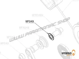 Vittorazi Moster 185 Factory MY25 - MP049 - Spacer disc 14 x 24 mm - 0.3/0.5 mm DIN 988PS (set of 2)