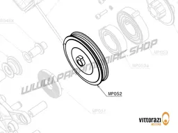 Vittorazi Moster 185 Factory MY25 - MP052 - Plastic pulley with mounted light start spring and rope