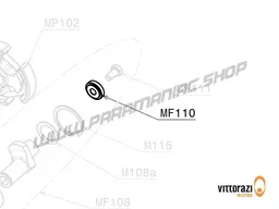 Vittorazi Moster 185 Factory MY25 - MF110 - Disc Ø 8 ext. 24 x 5 mm, black