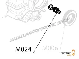 Vittorazi Moster 185 Plus MY25 - M024 - Brass connector, screw 6 x 6 mm Tbei DIN 7380 and copper washer