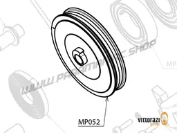 Vittorazi Moster 185 Plus MY25 - MP052 - Plastic pulley with mounted light start spring and rope