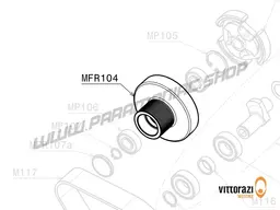 Vittorazi Moster 185 Factory MY25 - MFR104 - Drum/pinion Ø 44.0 mm 15 grooves mounted with bearing, black