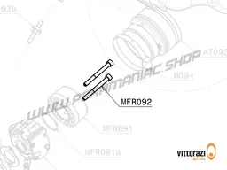 Vittorazi Moster 185 Factory MY25 - MFR092 - Titanium screw 5 x 60 mm Tcei DIN 912 (set of 2)