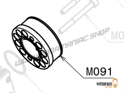 Vittorazi Moster 185 MY25 - M091 - Plastic air box connector and O-ring viton