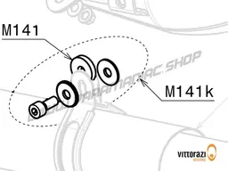 Vittorazi Moster 185 MY25 - M141k - Mounting set for silencer bracket