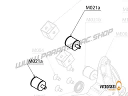 Paramotor Vittorazi Moster 185 Plus MY25 - M021a - Vibration damping bracket 30 x 30 mm - M8 x 15 mm (set of 2)