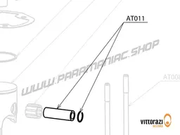Vittorazi Atom 80 MY25 - AT011 - Piston pin Ø 12mm and pin locking rings (set of 2)