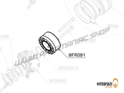 Vittorazi Moster 185 Factory MY25 - MFR091 - Plastic air box connector Ø 32mm and O-ring viton