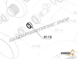 Vittorazi Moster 185 Factory MY25 - M116 - Steel bearing spacer