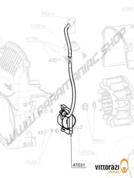 Vittorazi Atom 80 MY25 - AT031 - Electronic ignition coil with ignition plug cap and screws