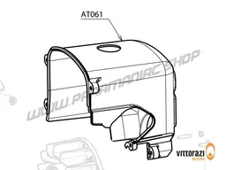Vittorazi Atom 80 MY25 - AT061 - Plastic air duct upper side and screws