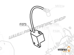 Vittorazi Fly 100 Evo2 MY25 - F073 - Electronic ignition coil with shielded ignition plug cap