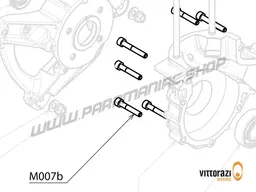 Vittorazi Moster 185 Plus MY25 - M007b - Screw 6 x 35 mm Tcei DIN 912 (Set of 5) and Screw 6 x 40 mm Tcei DIN 912 (Set of 2)