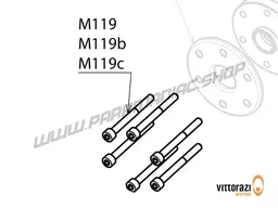 Vittorazi Moster 185 Plus MY25 - M119 - Screw 6 x 50 mm Tcei DIN 912 (set of 10)
