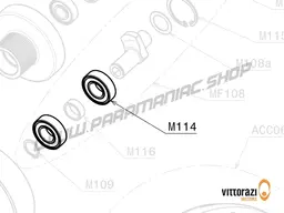 Vittorazi Moster 185 Factory MY25 - M114 - Bearing 42/20/12 mm (Set of 2)