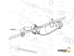 Vittorazi Moster 185 Factory MY25 - MFR200b - Exhaust Chromed Factory-R, tail piece