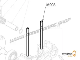 Vittorazi Moster 185 Silent MY25 - M008 - Cylinder grub screw 8 x 148 mm (set of 4)
