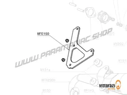 Vittorazi Moster 185 Factory MY25 - MFE150 - Carbon exhaust bracket plate