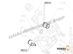 Vittorazi Moster 185 Silent MY25 - M021b - Antivibration mount 30 x 30 mm - M8 x 25 mm (Set of 2)