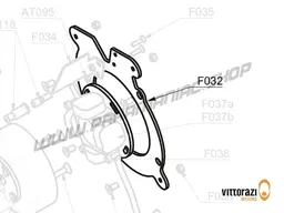 Vittorazi Fly 100 Evo2 First Version - F032 - Plate bracket conveyor channel, pull starter version, black