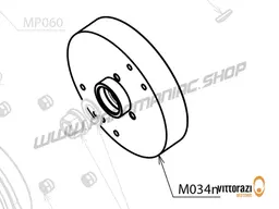 Vittorazi Moster 185 Plus MY25 - M034n - Flywheel (Selettra) without aluminium toothed pulley Integrated