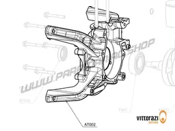 Vittorazi Atom 80 MY25 - AT002 - Motor housing block, black