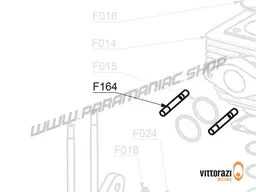 Vittorazi Fly 100 Evo2 MY22 - F164 - Exhaust grub screw Ø 7 x 55 mm (set of 2)