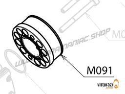 Vittorazi Moster 185 Plus MY25 - M091 - Plastic air box connector and O-ring viton